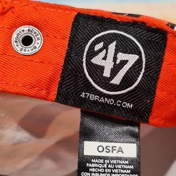 Cleveland Browns Adjustable Hat Cap Zubaz 47 Brand NWT - Picture 6 of 8